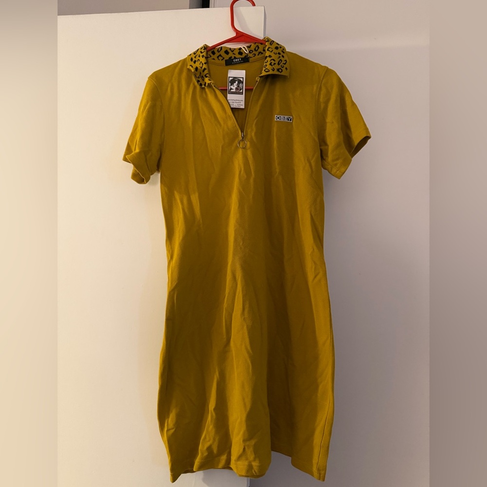 Obey Cotton Short Sleeve “Liana” Dress